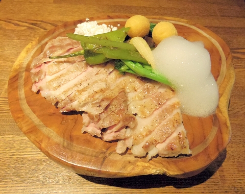 埼玉県越谷市千間台東１丁目にある鉄板ビストロのお店「la planche  ラ・プランシュ」富士幻豚のロースグリル