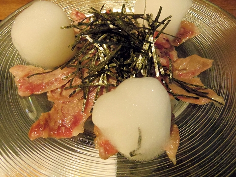 埼玉県越谷市千間台東１丁目にある鉄板ビストロのお店「la planche  ラ・プランシュ」シェフ特製ランチ（黒毛和牛の昆布締めあぶりとホタテ貝柱のバターライス）