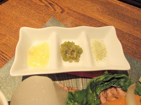 la planche  ラ・プランシュ　ランチプレート（アンガス牛サーロインステーキ）のソース