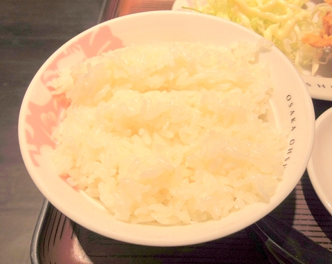 神奈川県川崎市川崎区砂子２丁目にある中華料理店「大阪王将　川崎駅東口店」とりの唐揚げ定食餃子付きのライス