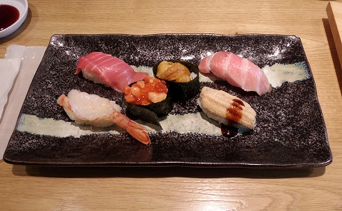 埼玉県さいたま市北区吉野町２丁目にある寿司店「いさば寿司」にぎりセット「いさば寿司」6貫