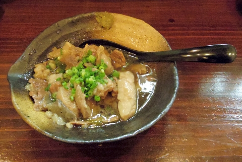 東京都新宿区上落合２丁目にある「串揚げ　あげあげ　中井店」牛すじの煮込み