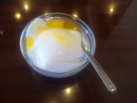 埼玉県所沢市北所沢にある中華料理店「上海料理　寒舎」ランチ杏仁豆腐