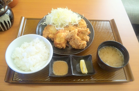 埼玉県越谷市大字南荻島左敷田にあるから揚げ専門店「から好し　越谷南荻島店」から好し定食