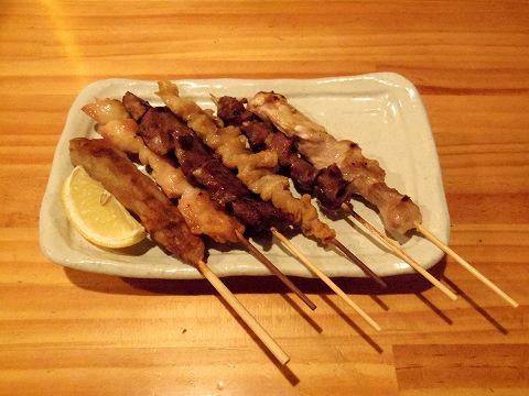 東京都新宿区大久保１丁目 にある「海鮮居酒屋 築地市場298 東新宿店」焼き盛り合わせ