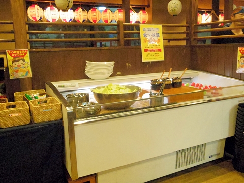 東京都板橋区成増２丁目にある串揚げ、居酒屋「八五郎　成増店」店内