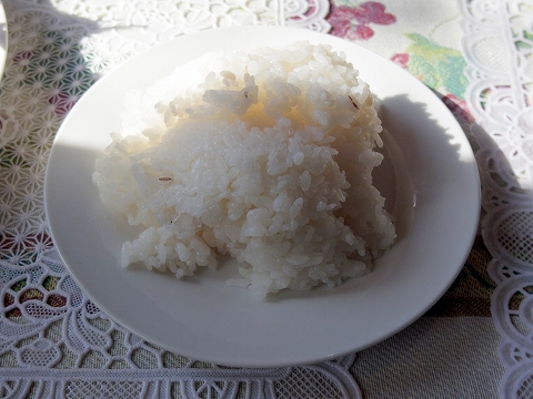 茨城県水戸市見川町にある洋食店「レストハウス時代屋」セットのライス 茨城県水戸市見川町にある洋食店「レストハウス時代屋」セットのライス