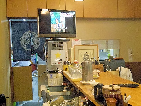 東京都練馬区田柄１丁目にあるとんかつ店「とんかつ割烹 よしだ」店内