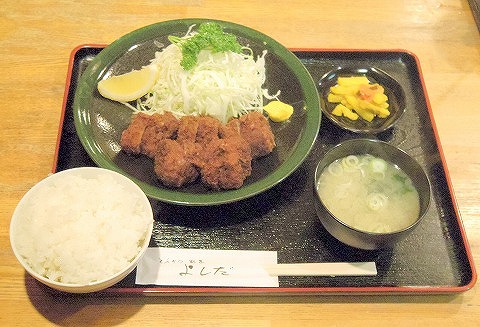 東京都練馬区田柄１丁目にあるとんかつ店「とんかつ割烹 よしだ」ヒレかつ定食