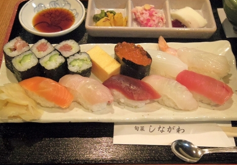神奈川県川崎市川崎区東田町４丁目にある懐石、寿司のお店「旬菜しながわ」春菜御膳