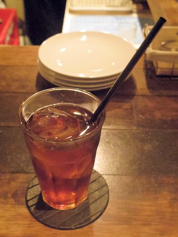 東京都江東区清澄３丁目にあるワインとダイニング「flow wine and diner    フロー ワイン アンド ダイナー」アイスティー