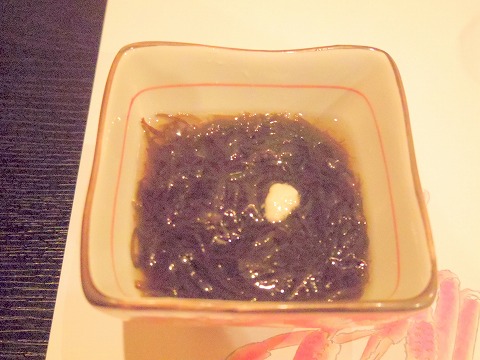 東京都西東京市東町２丁目にある居酒屋「和厨房ふじき」お通しのもずく