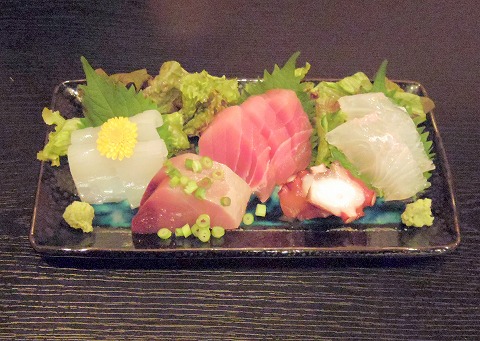 東京都西東京市東町２丁目にある居酒屋「和厨房ふじき」刺身盛り