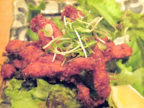 神奈川県川崎市中原区木月１丁目にある居酒屋「和風居酒屋 和乙酒房 満MARU まんまる」鶏せせりの旨塩唐揚げ