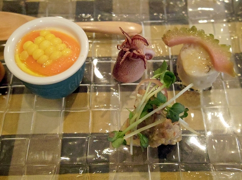 埼玉県春日部市中央１丁目にあるイタリアンのお店「すずkitchen」前菜盛合わせ５品