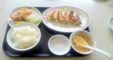 埼玉県草加市花栗３丁目にある中華料理店「餃子の王将 草加店」餃子ランチ