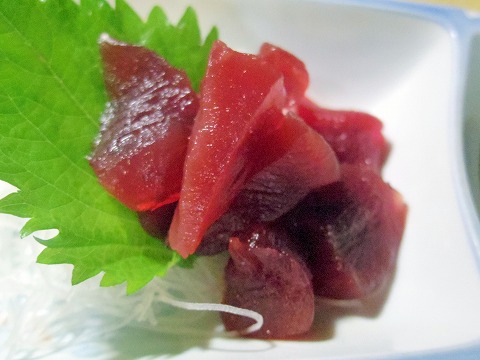 東京都練馬区豊玉北４丁目にある居酒屋「田舎料理 相馬娘」まぐろブツ切り