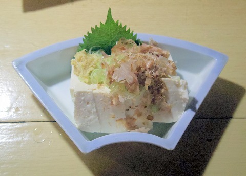 東京都練馬区豊玉北４丁目にある居酒屋「田舎料理 相馬娘」冷奴