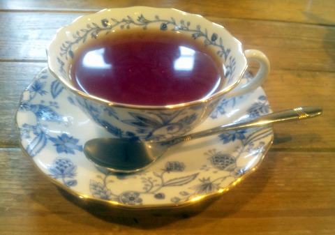 埼玉県春日部市増田新田にある喫茶店「カフェ ログハット」ホットティー 埼玉県春日部市増田新田にある喫茶店「カフェ ログハット」ホットティー