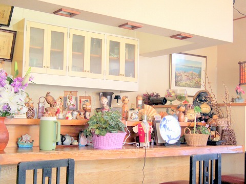 茨城県ひたちなか市馬渡にあるとんかつ店「とんかつ とん竹」店内