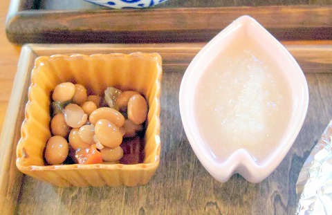 埼玉県入間市東町１丁目にあるカフェ「culture cafe Grandir  グランディール」さっぱりハンバーグと揚げなすのホイル焼きのセット