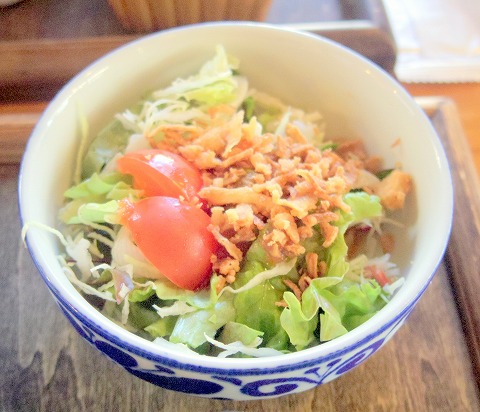 埼玉県入間市東町１丁目にあるカフェ「culture cafe Grandir  グランディール」さっぱりハンバーグと揚げなすのホイル焼きのセット