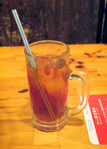 埼玉県越谷市千間台東１丁目にある焼肉、しゃぶしゃぶのお店「焼しゃぶ亭　翼」ウーロン茶