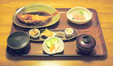茨城県東茨城郡大洗町磯浜町にある魚介、海鮮料理の「ちゅう心」煮魚膳