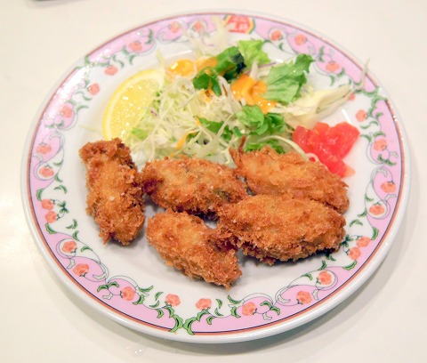 神奈川県川崎市中原区木月住吉町にある中華料理店「餃子の王将 元住吉店」カキフライ5個