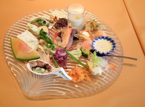 埼玉県蓮田市関山２丁目にあるイタリア料理のお店「リストランテ クワトロ・フォリオ　　QUATTRO FOGLIO」旬の前菜盛り合わせ