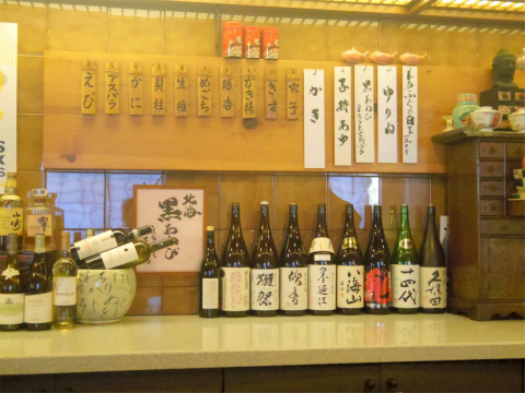 埼玉県草加市栄町３丁目 にある天ぷら店「てんぷら天杉」店内
