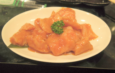 神奈川県横浜市中区本牧町２丁目にある焼肉、韓国料理店「焼肉 オセヨ」上ミノ