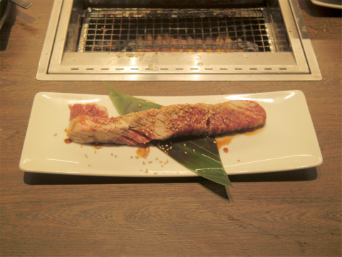 神奈川県横浜市西区北幸１丁目にある焼肉店「特急レーン　焼肉の和民　横浜店」食べ放題　極上Ａ5和牛コースの食べた肉