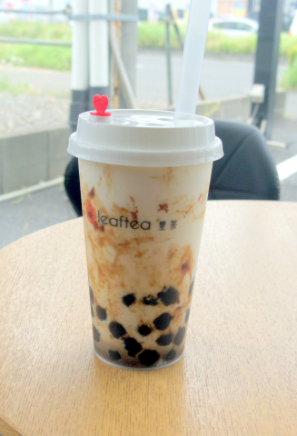 茨城県龍ケ崎市藤ケ丘５丁目にある「Leaftea 豊茶 　リーフティー フンチャ」黒糖タピオカミルク