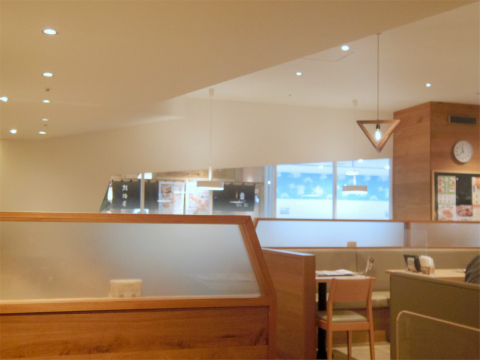 神奈川県横浜市戸塚区川上町にある「大戸屋ごはん処 モレラ東戸塚店」店内