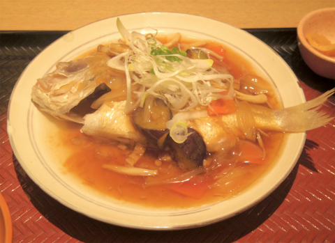 神奈川県横浜市戸塚区川上町にある「大戸屋ごはん処 モレラ東戸塚店」連子鯛の野菜黒酢あん仕立て定食