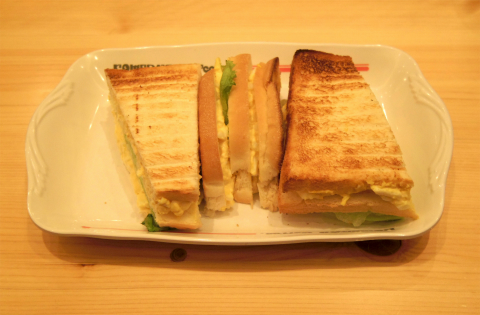 埼玉県さいたま市緑区美園５丁目「Komeda's coffee　珈琲所 コメダ珈琲店　イオンモール浦和美園店」エッグトースト（からしマヨネーズ抜き）