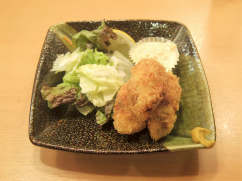 東京都台東区上野5丁目にある「蔵元居酒屋 清龍 上野2号店」カキフライ