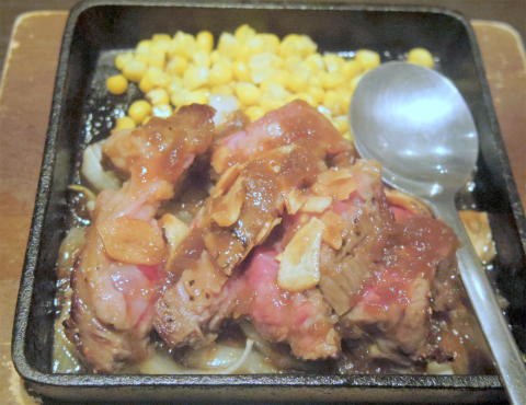 茨城県笠間市東平２丁目にある居酒屋「魚民　友部南口駅前店」【希少部位】牛ザブトンステーキ