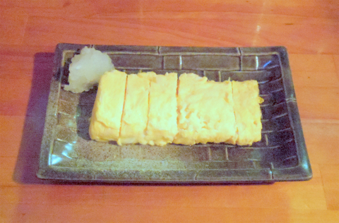 茨城県つくばみらい市陽光台４丁目にある居酒屋「お食事＆居酒屋 満福」だしのきいた玉子焼き