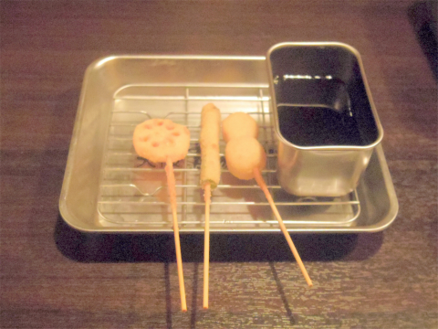 茨城県土浦市桜町1丁目にある串揚げ、居酒屋の「大阪串揚 一 土浦店」串揚げ