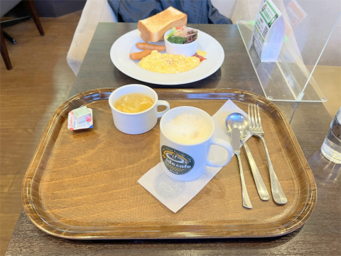 千葉県松戸市東松戸２丁目にある「ide cafe　イデ・カフェ　東松戸駅店」コンチネンタルセット