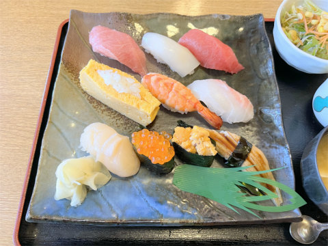群馬県館林市栄町にある鮨店「鮨大将」大将セット