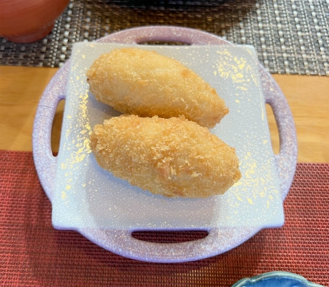 茨城県龍ケ崎市松ケ丘２丁目にある創作料理「旬の台所 しゃんしゃん龍」龍ヶ崎コロッケ