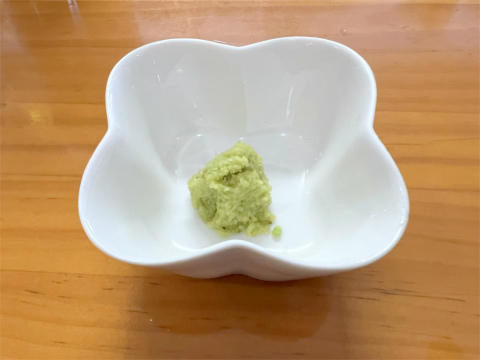 茨城県牛久市栄町2丁目にあるハンバーガー、ステーキの「Cafe & Restaurant Oldies 60s カフェ&レストラン オールディーズ シックスティーズ」ステーキに使うわさび