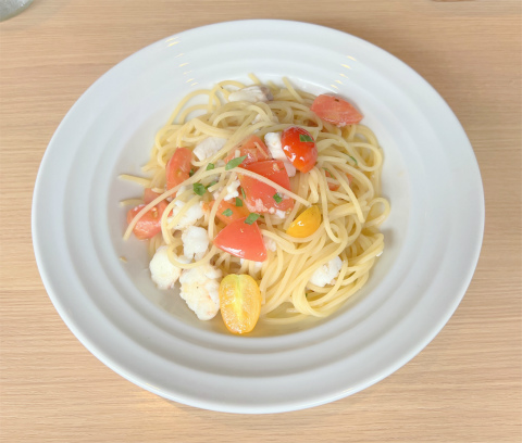 茨城県結城市結城にあるイタリア料理のお店「Sempre センプレ」真鯛とフレッシュトマトの塩味