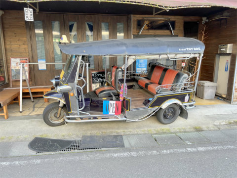 茨城県桜川市真壁町真壁にあるカフェ「旅人 cafe TOY BOX」外観