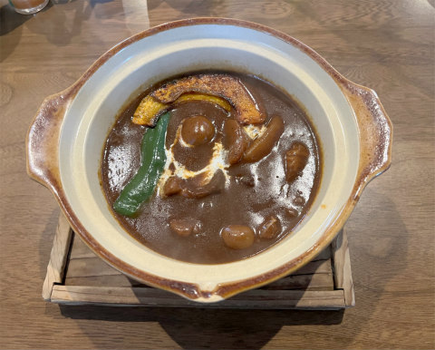 茨城県桜川市真壁町真壁にあるカフェ「旅人 cafe TOY BOX」ビーフシチューセットのビーフシチュー