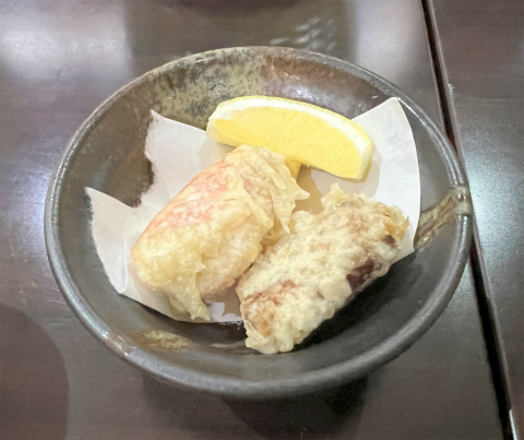 東京都足立区千住3丁目にある居酒屋「創作和食 粋心亭」たこの唐揚げ