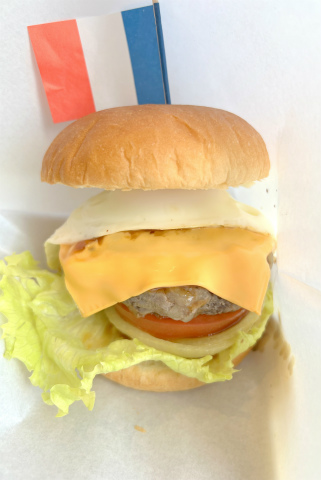茨城県結城市結城にある「Restaurant N(レストランN)」ハンバーガーセット